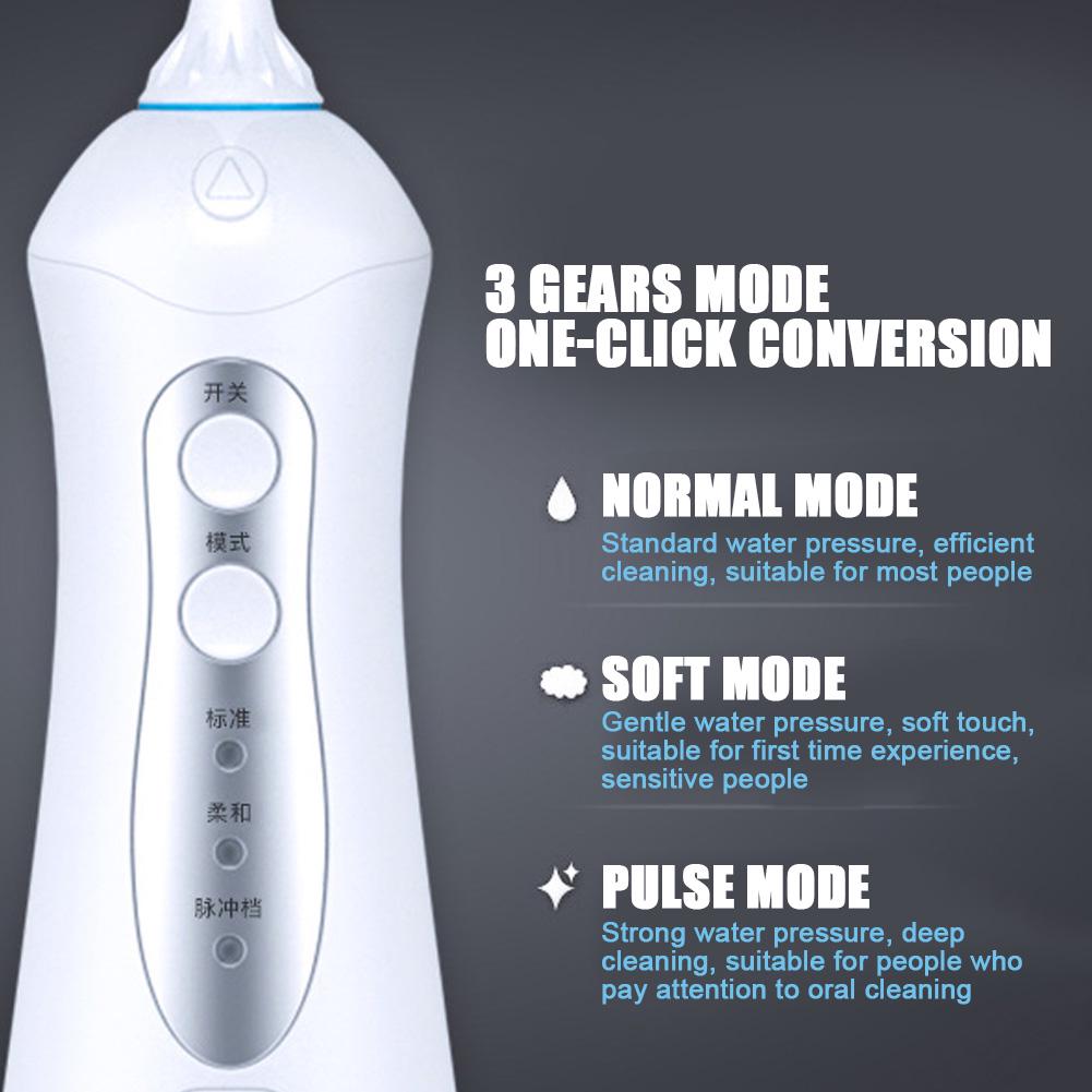 Rechargeable Electric Oral Irrigator Portable Water Flosser Teeth Cleaner Oral Care Tool