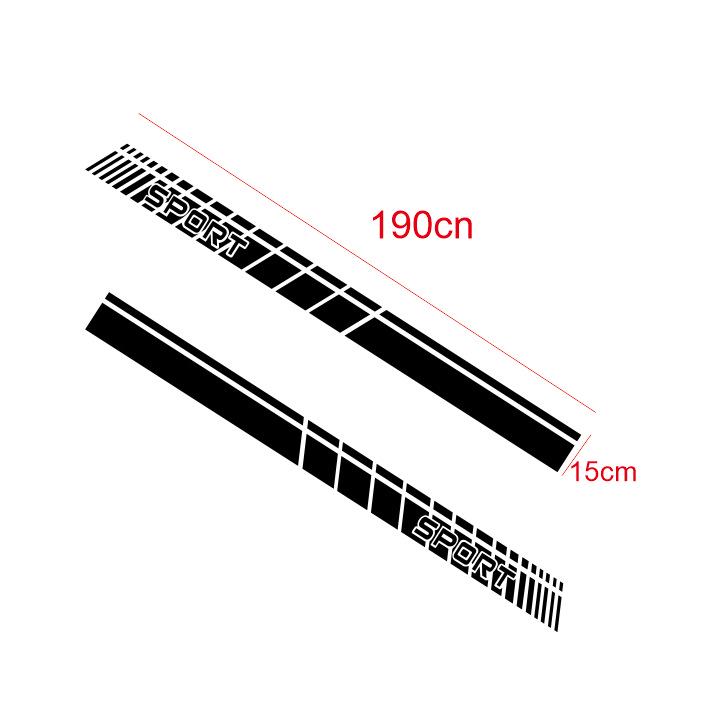 C35 Universal Car Side Decorative Waistline Stickers