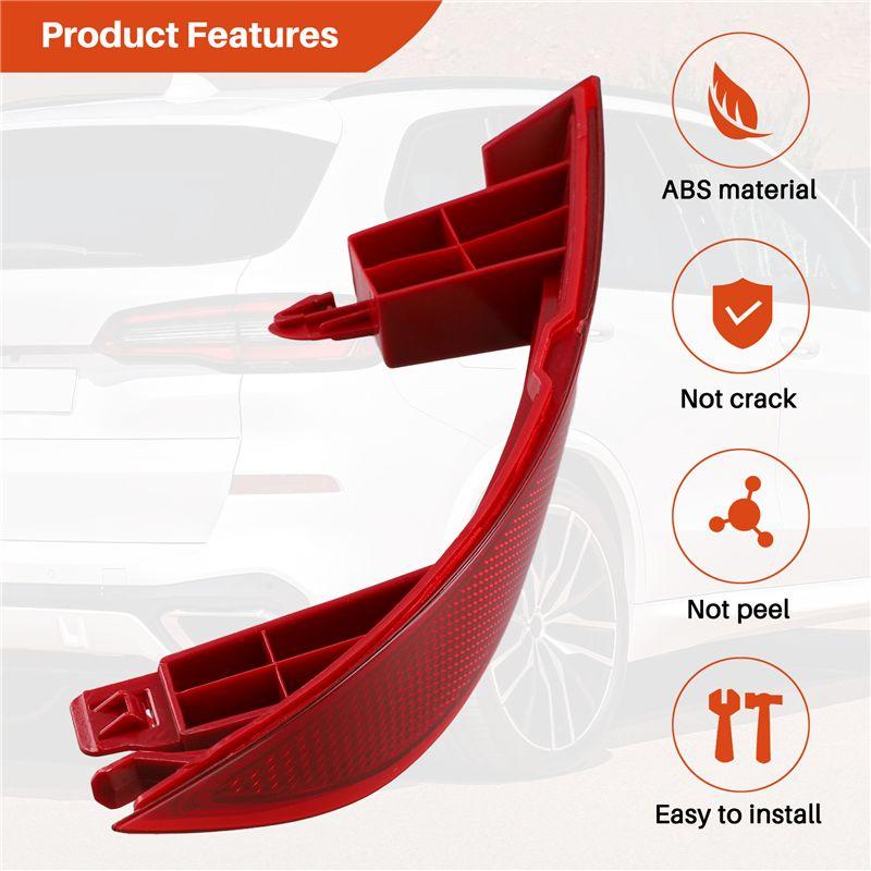 Versatile Bumper Reflector Panel For BMW G05 X5 40Ix 50Ix 2018-2022