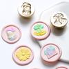 R# 25mm Copper Head 3D Relief Stamps Print Head DIY Manual Account for Wedding C