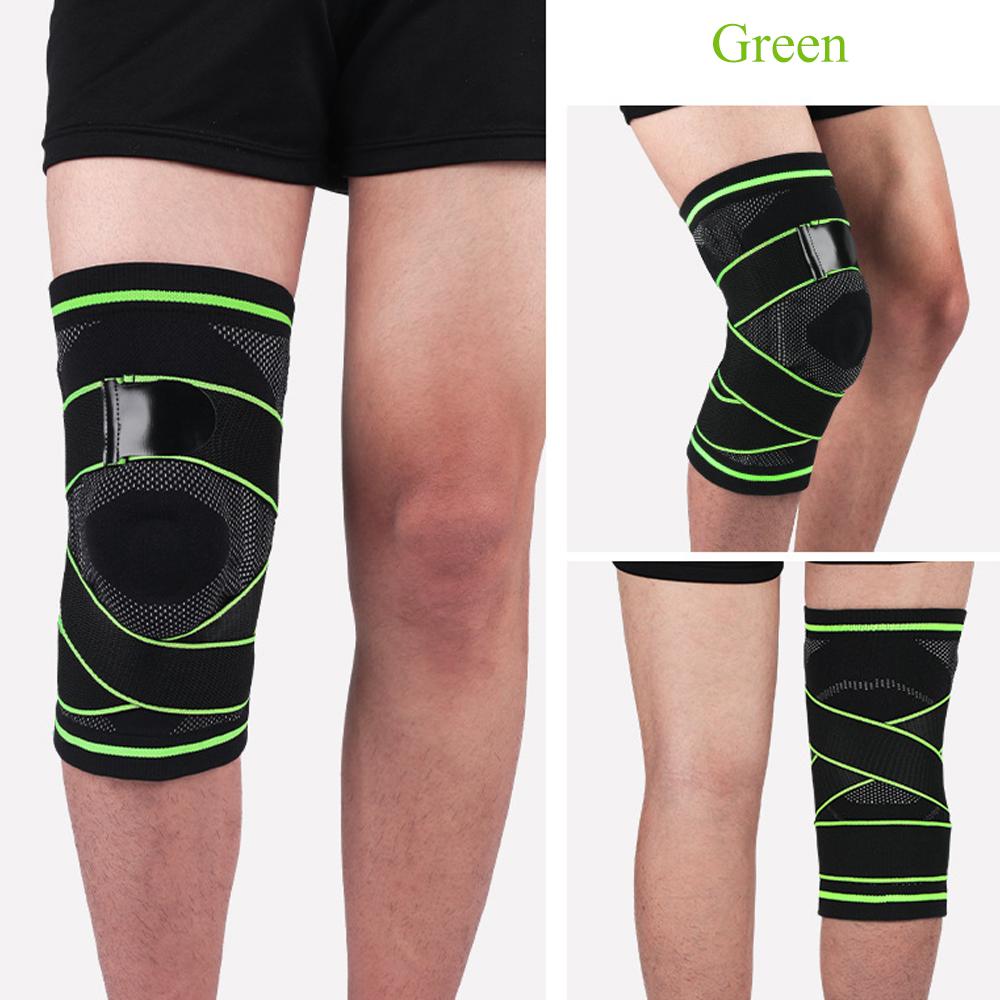 2Pcs Athletic Knee Pads Knee Protector Pressurized Elastic Sport Kneepad Support Fitness Gear Basketball Volleyball Brace