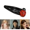 Antiskidding Children Hairclip Unique Ladybugs Hair Pin Premiums Alloy Hair Clip for Girls Christmas Birthday Present