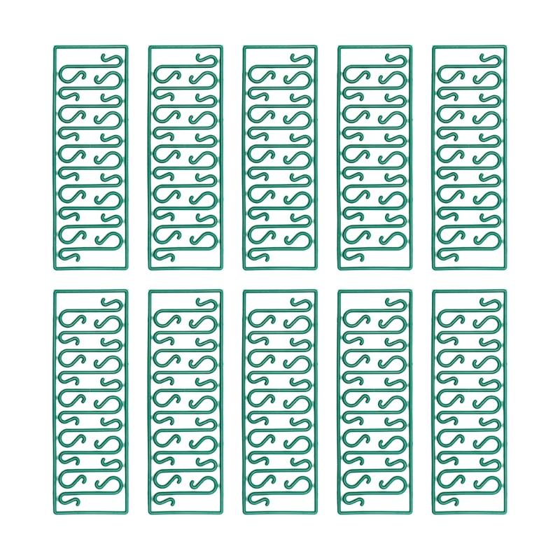 

10x Heavy Duty S Shaped Ornament Hanger Xmas Tree Hooks for Holiday Tree Decor 1