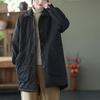 Autumn and Winter Women's Down Cotton Jacket Loose Commuting Retro Parkas