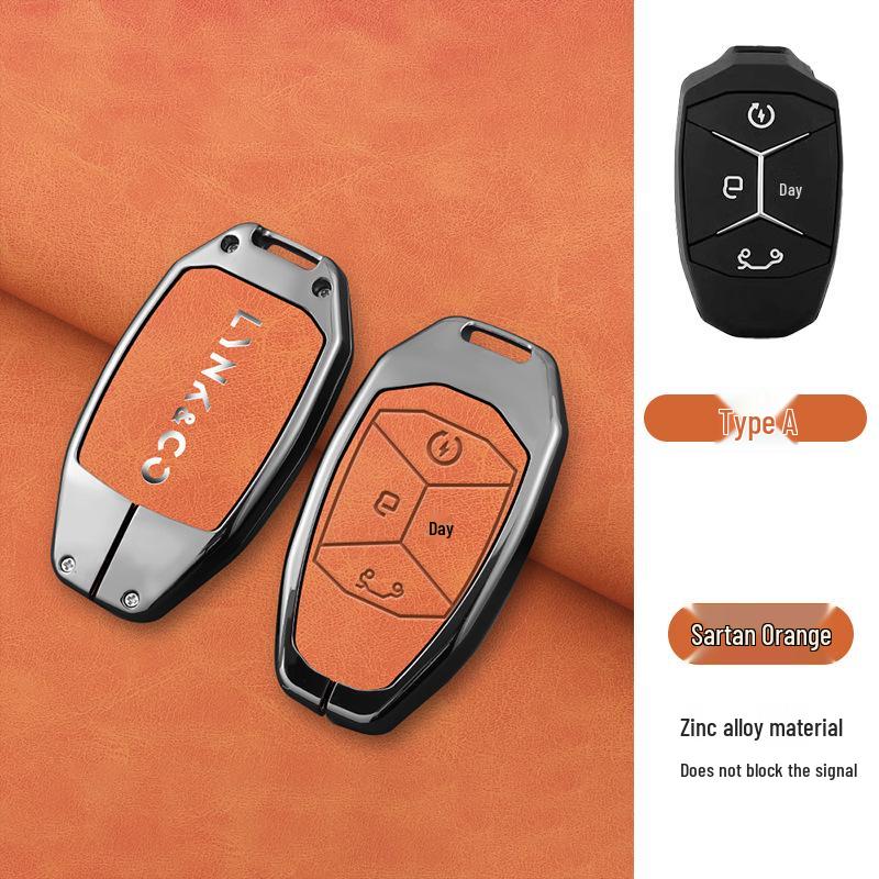 Lynk & Co 03 Schlüsselhülle für Advanced Hatchback mit Herren-Emp-Tasche, Schale und Schnalle