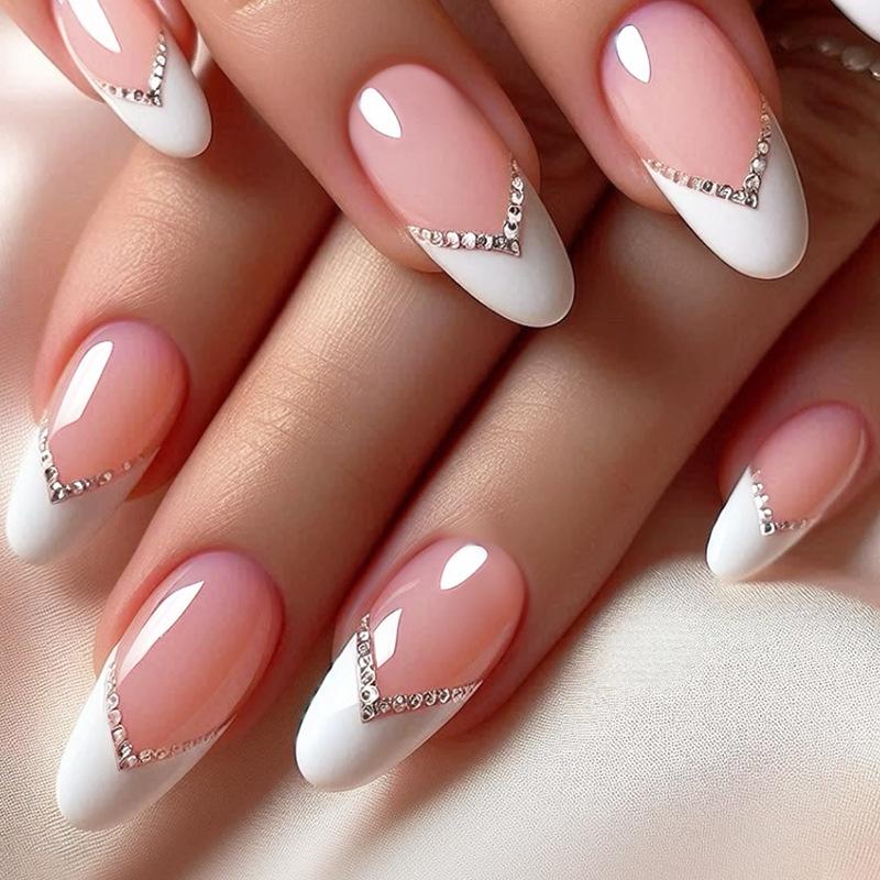 

Water Drops Nail Art Finished Medium Length Wearable Nail Art 24 Stickers