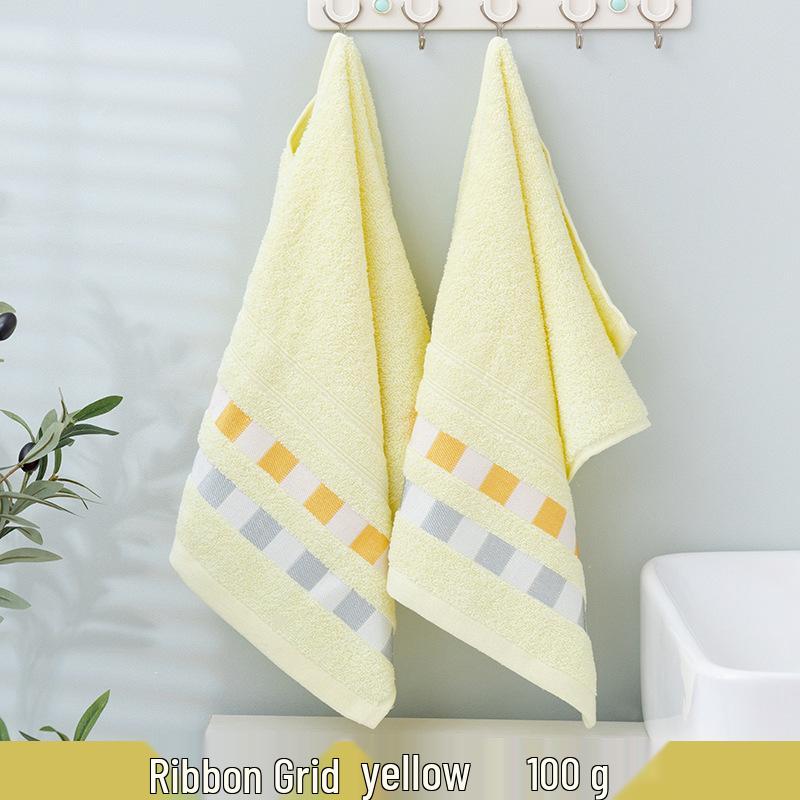 100% Bomull Absorberande Vuxenhandduk – Förtjockad, Mjuk, Ren Bomull