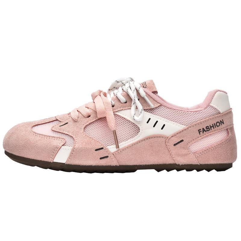 

New product hot sale summer new versatile breathable mesh sports shoes casual board shoes 3364 40 розовый