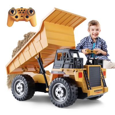 Neuer 2,4G Fernbedienungsbagger Dumper RC Modellauto Spielzeug Professionelles Legierungs-Kunststoff-Simulations-Baufahrzeug für Kinder