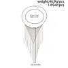Salircon Exaggerated Bohemian Style Multilayer Long Tassels Chains Necklaces Women Hip Hop Fashion Y2k Geometric Chain Jewelry