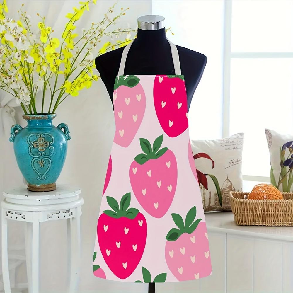 1ks Velký Jednobarevný Pozadí Romantický Vzor Srdce Zástěra, Domácí Dekorace Kuchyňské Oblečení, Bez Rukávů Odolný Omyvatelný Unisex Zástěra na Vaření,
