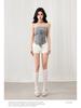 European Strapless Back-Strap Top: Chic, Slimming, Off-Shoulder French Design for Summer Elegance
