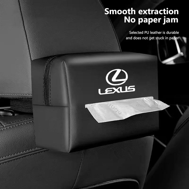 Torba organizer na chusteczki samochodowe Pudełko do przechowywania ręczników papierowych Akcesoria do Lexus LS LC RZ IS350 ES300 GS350 CT200h GX460 LX570 RX500h NX30