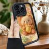 Phone case: 2D flat design, suitable for iPhone 18 17 16 15 14 13 Pro protective case, honey little bear, perfect Christmas and Halloween holiday gift