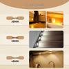 USB Rechargeable LED Motion Sensor Light for Kitchen, Wardrobe, Stairs, and Display; Three-Color Options with Magnetic Mount.