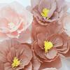 Dreidimensionale gefaltete Papierblumen-Dekoration für Hochzeit und Schlafzimmerwand