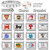 Creative Personalized DIY Cartoon Animals Series Charm Bracelet Lovely Fish Dog Cat Bead Fit 9mm Stainless Steel Bracelet Gift