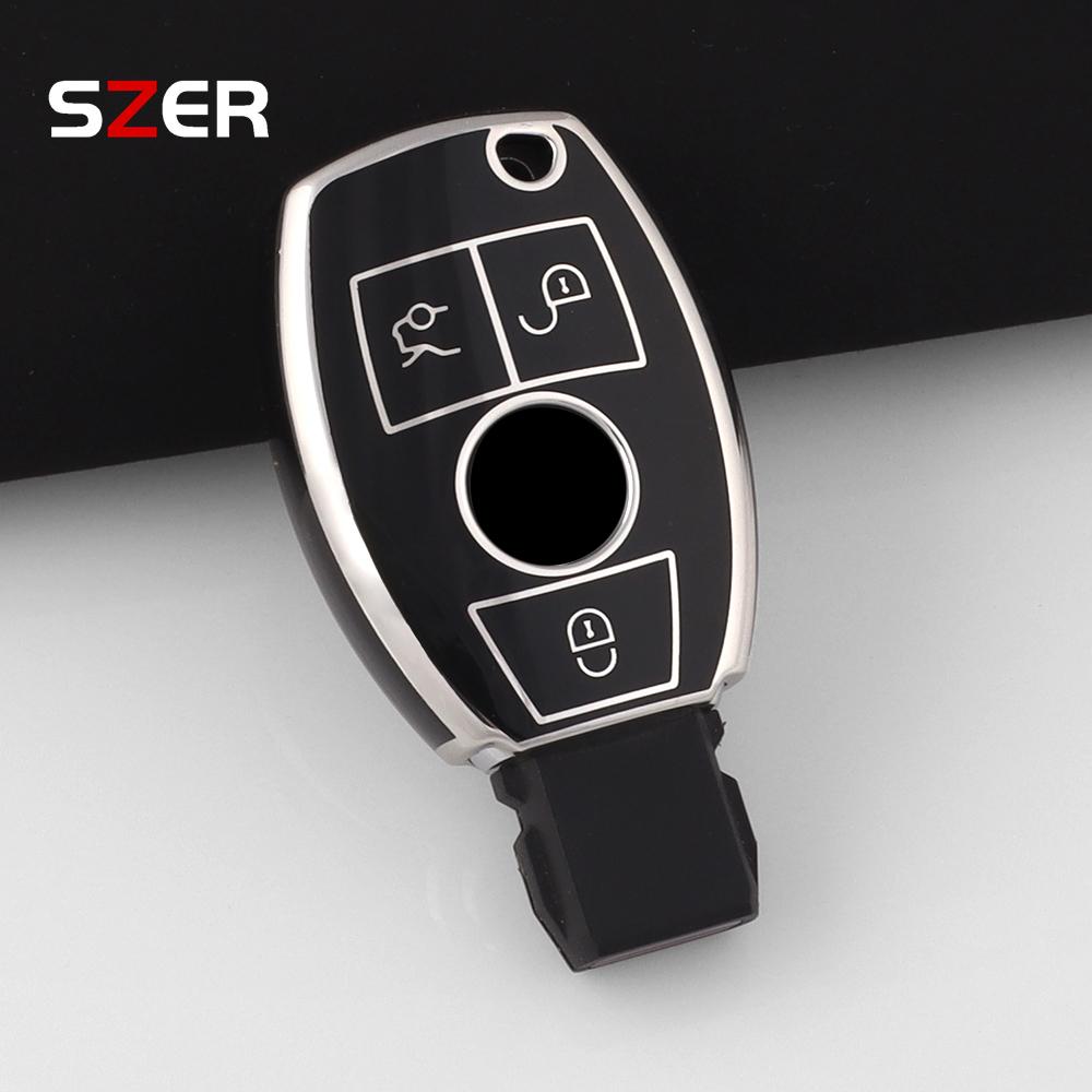 TPU Car Remote Key Case Cover Shell Holder Fob For Mercedes Benz A C E S G Class GLA CLA GLK ML GLC CLS W204 W176 W212 W463 W205 SL6