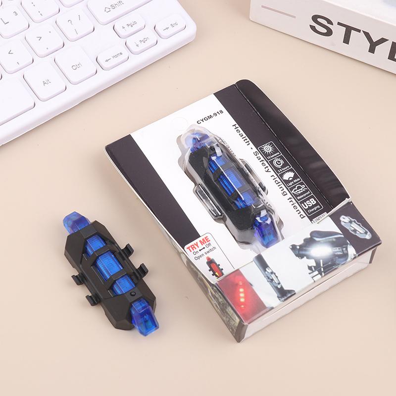 Usb Rechargeable Waterproof Bike Taillight Outdoor Night Cycling Light Night Warning Light For Mountain & Road Bike Accessories