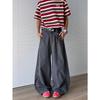 JYL Mens Jeans Vintage Washed Multi-style High Street Loose Teen Wide Leg Denim