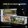 Lighting Version Garage Scene Model 1/64 Scale Car Model Display Box  Collection Toys