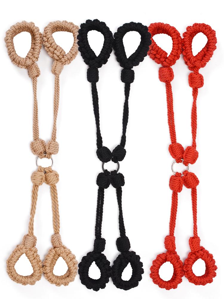Cotton Rope Cuffs Handcuffs Leg Ankle Cuff Restraints Bondage Bracelet BDSM Fetish Adult Sex Toys For Couples Exotic Accessories