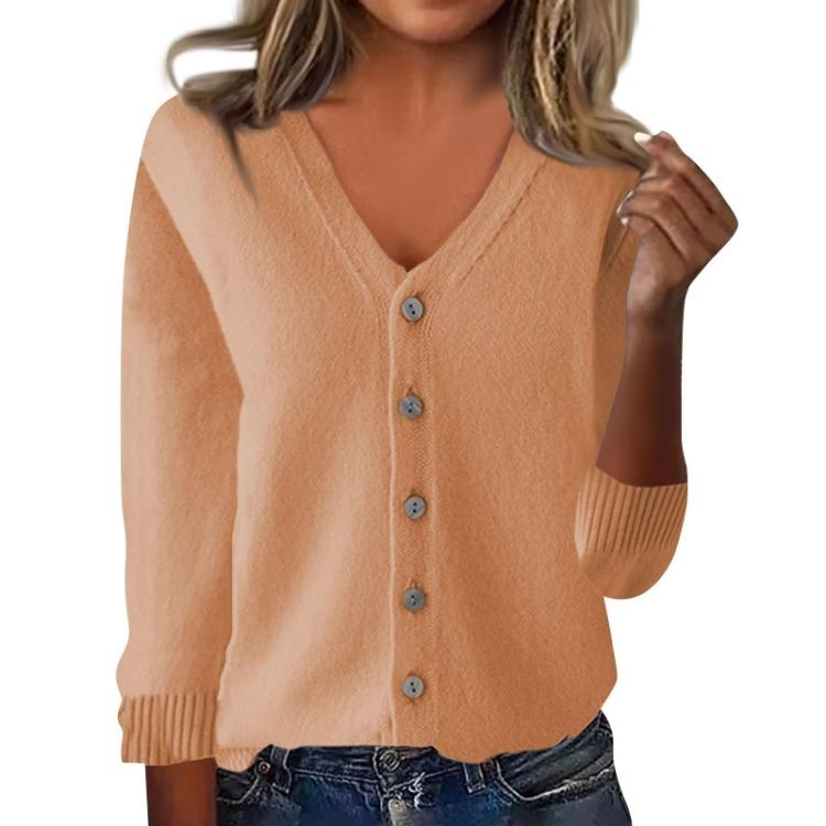 Women Casual Long Sleeve Knit Cardigan Loose Fit Fashion Top Jacket
