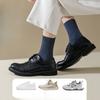 Double-needle Socks, Mid-calf Socks, Men's Cotton Trendy Long Socks, Autumn and Winter Styles, Pile Socks, Casual