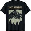 Retro Rocky Mountains National Park Colorado Vintage Hiking T-Shirt