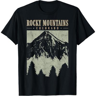 Retro Rocky Mountains Nationalpark Colorado Vintage Wander-T-Shirt