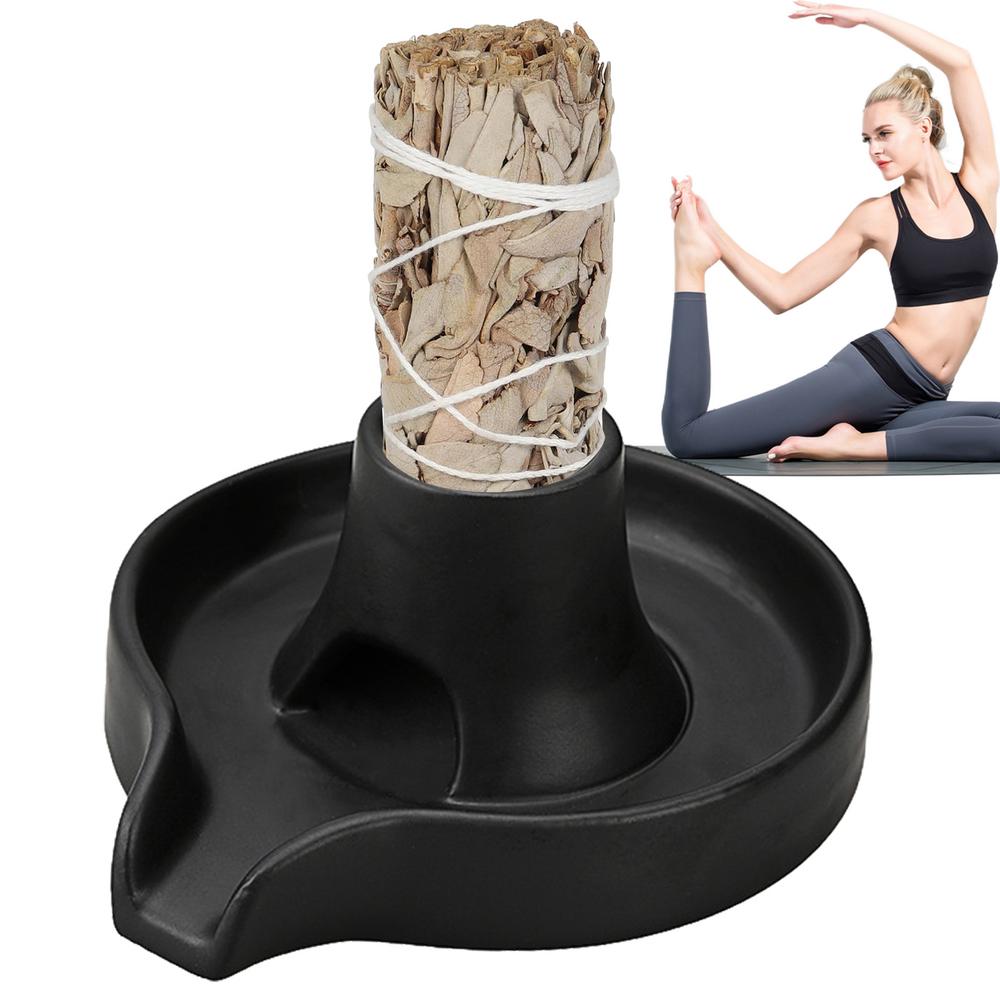 Smudge Sticks Holder Incense Burning Holder Incense Burner Bowl For Yoga Room Meditation Gymnastics Reading Gymnastic