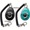 Pet Training Clicker with Wrist Strap - Dog Training Clickers (Black + Blue)