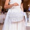 Elegant Crystal Pearls Tassels Basket For Wedding Party Decorations Handcrafted Floral Container With Silk Fabric