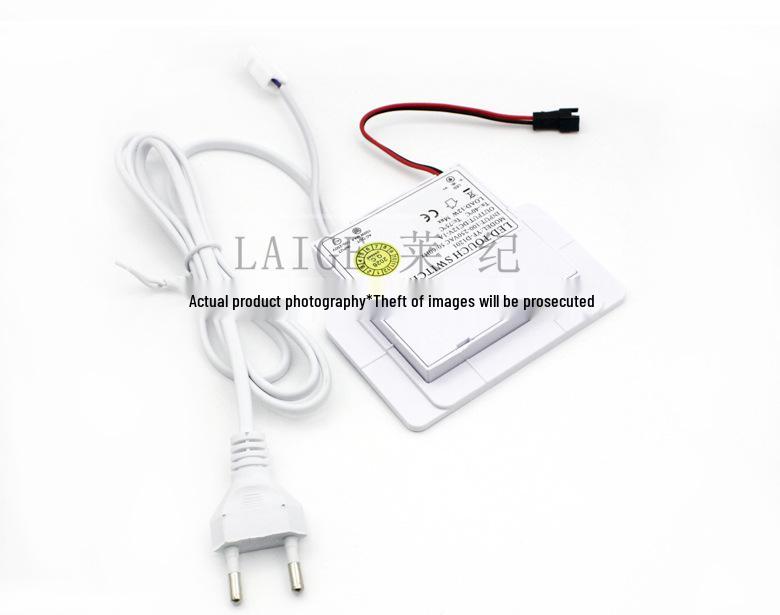 Dubbelnyckel Beröringssensor Badrumsspegel LED Avimningsbrytare 110-220V