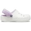 Crocs Classic Clog EVA Comfortable Breathable Casual Sports Sandals Unisex Sandals White Purple 206633-577