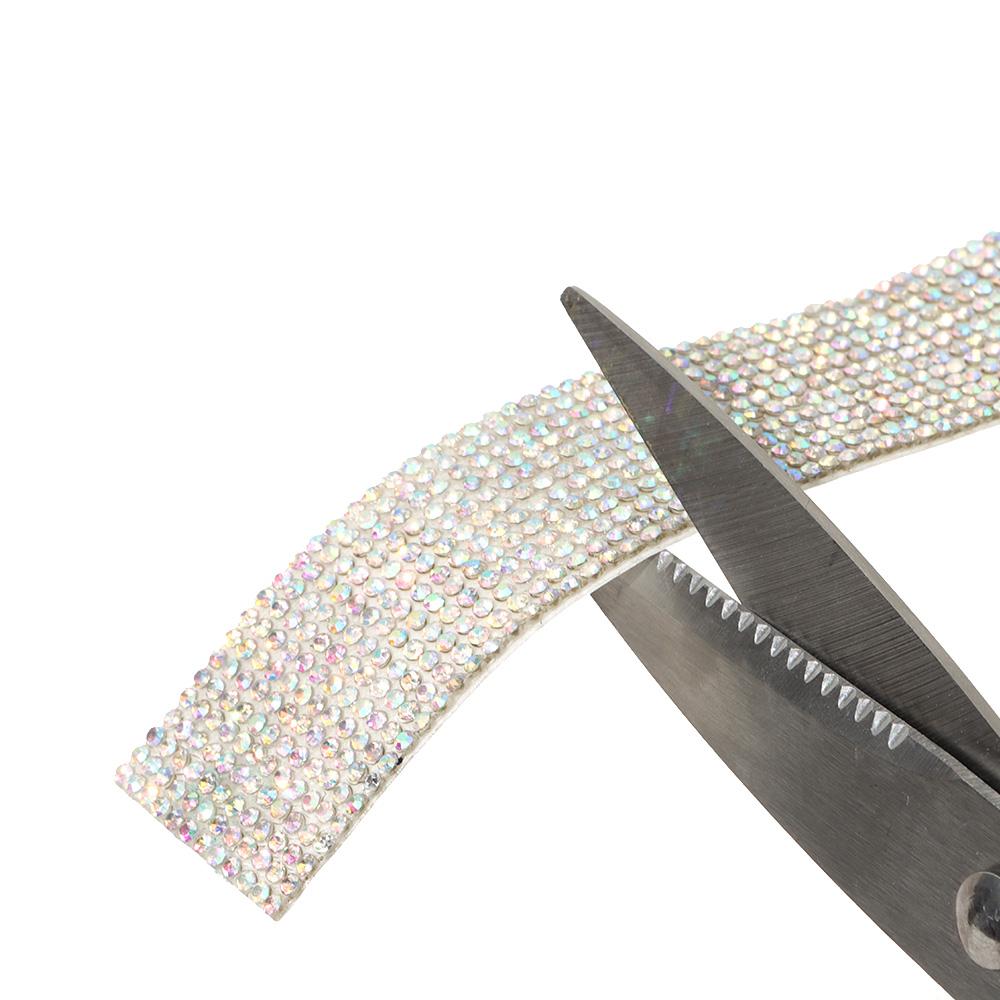 1 Yard Self Adhesive AB Crystal Rhinestone Sticker Diamond Ribbon DIY Sticker Colorful Rhinestone Sticker Roll Handmade Crafts