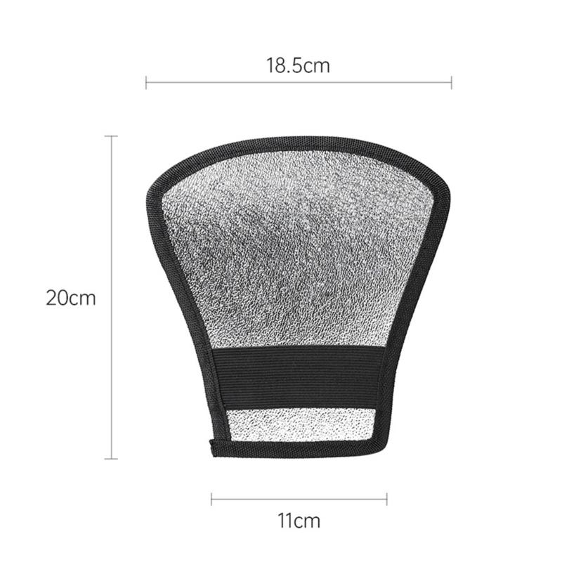Adjustable Elasticity Strap Flash Diffuser Reflector Double Sided Bounce Reflector Photography Light Bounce Accessories