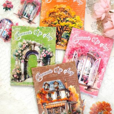 20 de coli/carte, Carte de autocolante cu flori și fluturi Decorative Colaj Scrapbooking Jurnal Carcasă telefon Caiet Cana de apă