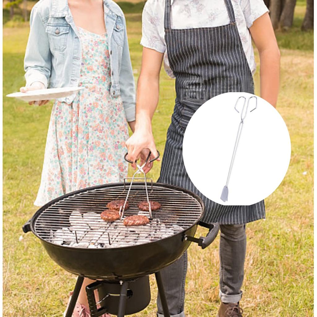 Stainless Steel Kitchen Tongs, Hiash 16 Inch Extra Long Scissor Tongs With Comfortable Handle For Barbecue Grilling