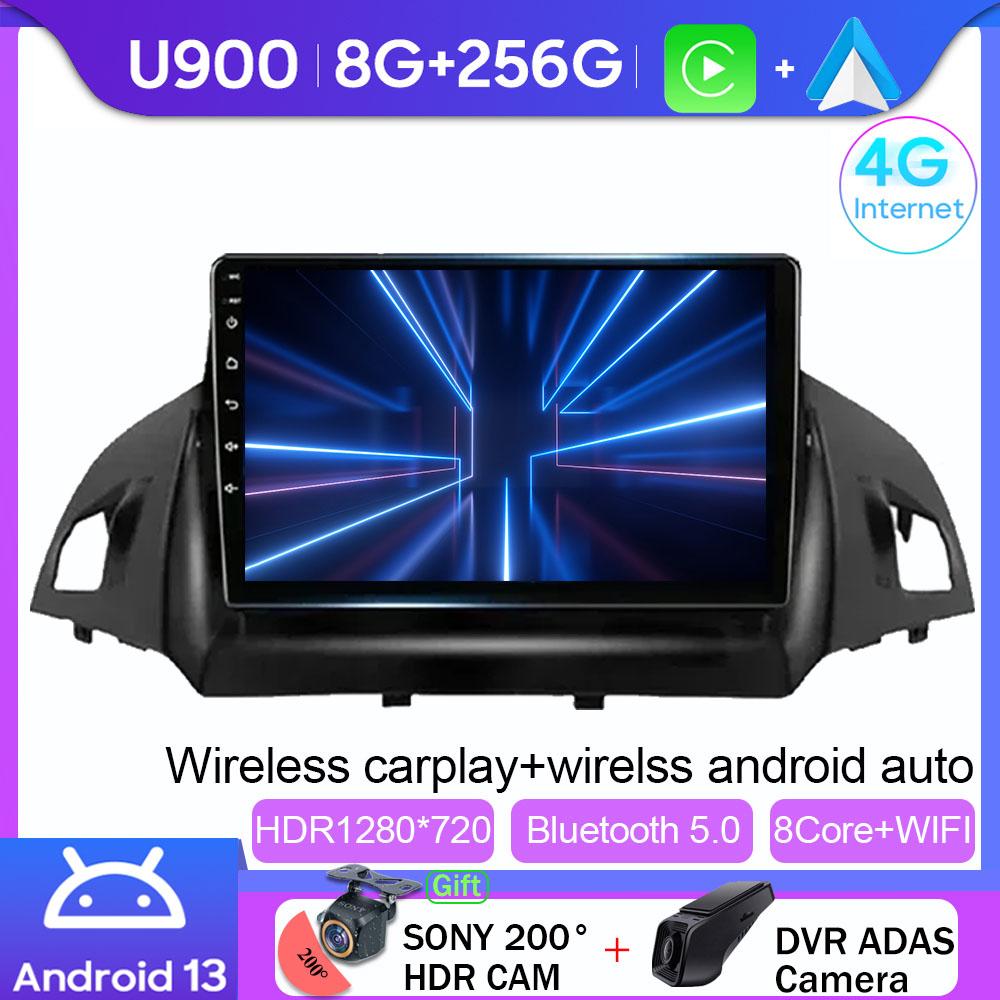 For Ford C-MAX Kuga 2 Escape 3 2012 - 2019 Video Player Carplay  Autoradio Multimedia Android Auto 4G WIFI Car Radio No 2din DVD