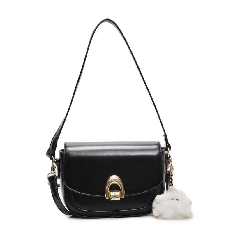 Hot Sale French Retro Casual Simple Style Saddle Bag Temperament Versatile Women's Commuter Shoulder Crossbody Bag
