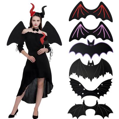 Gothic Bat Wing Unisex Strap-On Witch Dress Up Wing Halloween Party Bat Devil Wing for Cosplay Costume Accessories