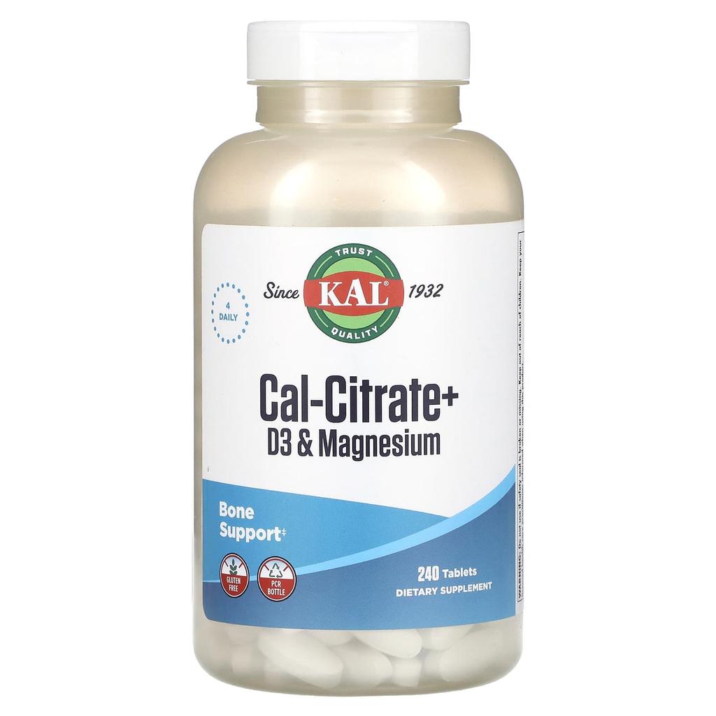 Cal-Citrate+, D3 and Magnesium, 240 Tablets