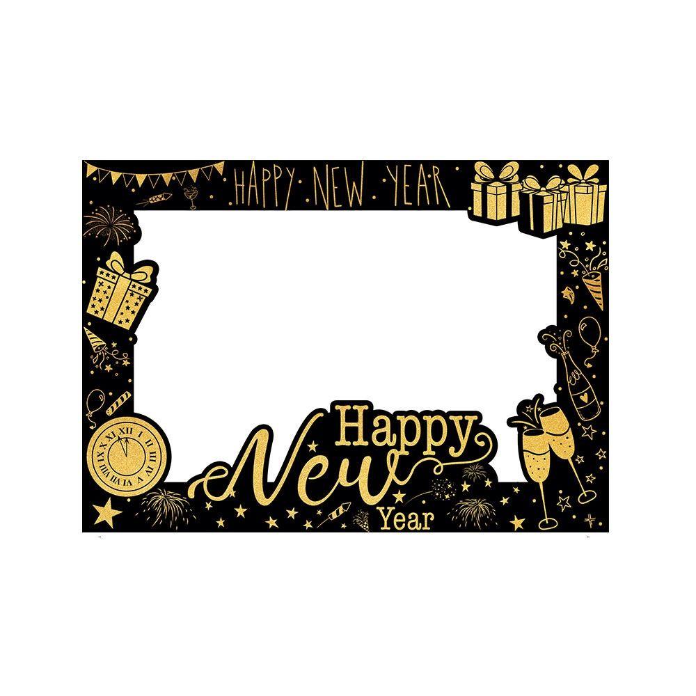 DIY Craft Paper Photo Booth Props Elegant Photography Background Decoration  New Year