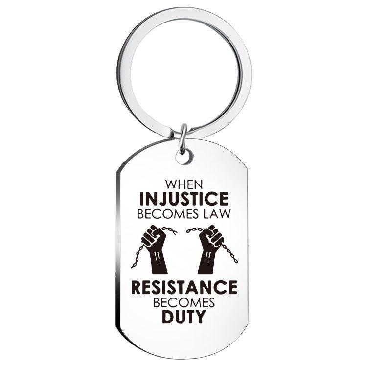 2024 Inspirational Stainless Steel Keychain Dog Tag