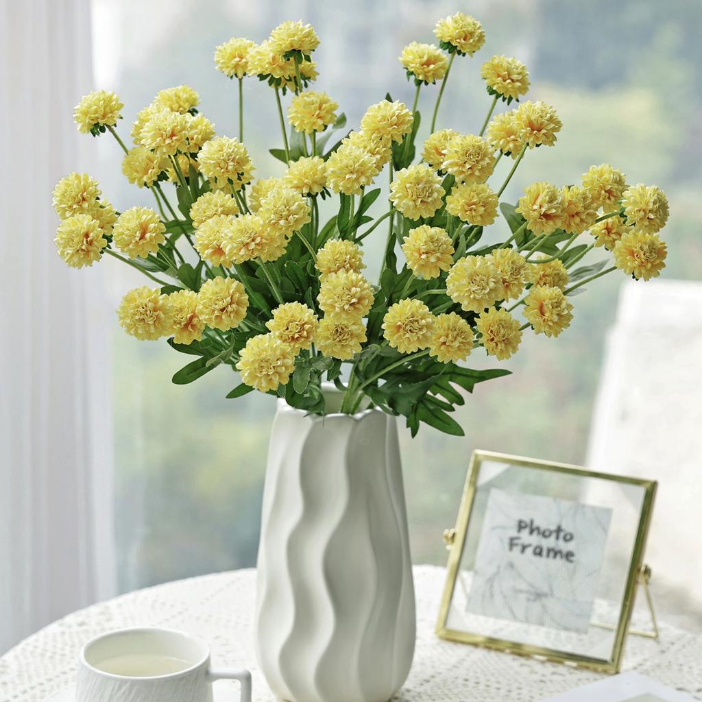 Artificial Flowers Silk Ball Chrysanthemum Home Room Wedding Wreath Bridal Bouquet Decora Valentine Garden DIY Gift Prop Hotsale