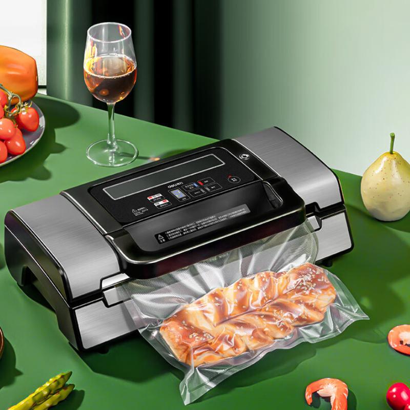 220V Commercial Vacuum Sealer Machine Multifunction Automatic Vacuum Food Sealer With Built-in Roll Storage & Cutter