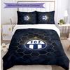 Set Lenzuola Stampato FC Zürich 3 Pezzi Copripiumino Traspirante con Federe Biancheria da Letto Decorativa per Camera da Letto Casa