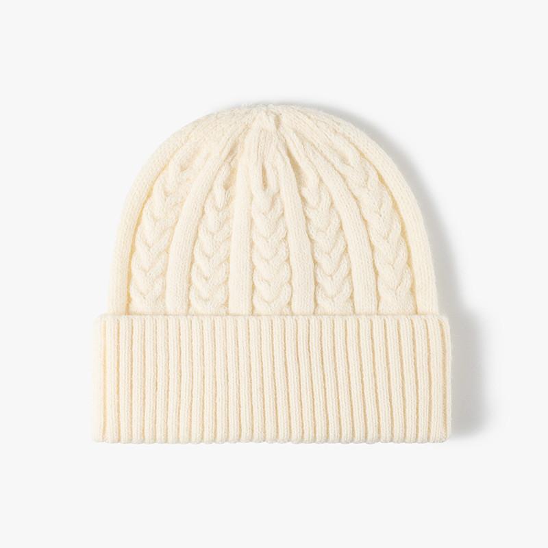 Knit Hat For Men Women Winter Warmth Thick Faux Rabbit Fur Fashion Beanie
