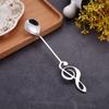 Stainless Steel Musical Notes Coffee Spoon Stirring Cup Spoon Music Stick Ice Cream Spoon Kitchen Tool Spoon Accessories